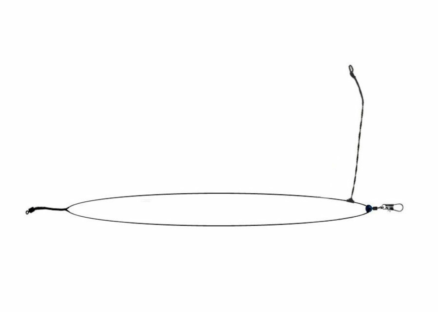 Оснастка "Сезон Рыбалки" фидерная "Озеро" асимметричная петля. Черная фото 1