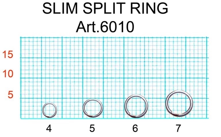 Кольцо заводное "SLIM", ф 5 мм ( 7 кг), (упак. 18 шт) фото 2