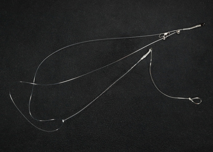 Оснастка "Сезон Рыбалки" фидерная "Озеро + Фидергам" асимметричная петля. 0,45 мм. 12 кг. фото 2