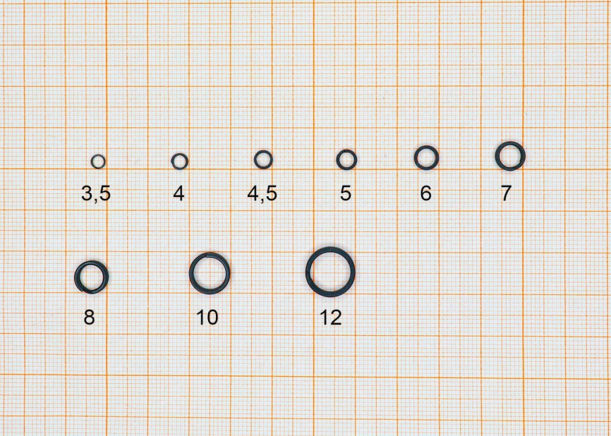Кольцо заводное тёмное матовое, ф 3,5 мм ( 3 кг), (упак. 20 шт) фото 3