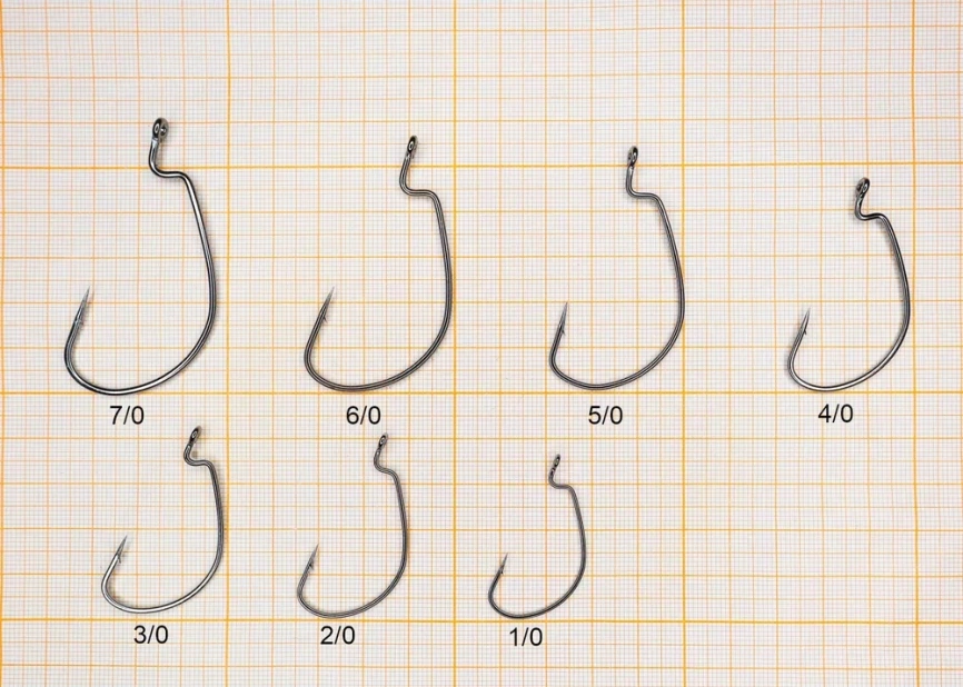 Крючок офсетный "Сезон Рыбалки" MAGNA WORM, №5/0 (4 шт) фото 2