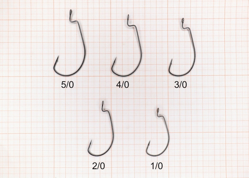 Крючок офсетный "Сезон Рыбалки" WIDE RANGE WORM с БОЛЬШИМ ухом, №2 (4 шт) фото 2