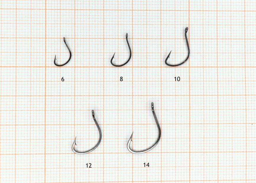 Крючок "Сезон Рыбалки" KAIZU №12 с ушком, покрытие BN (10 шт) фото 2