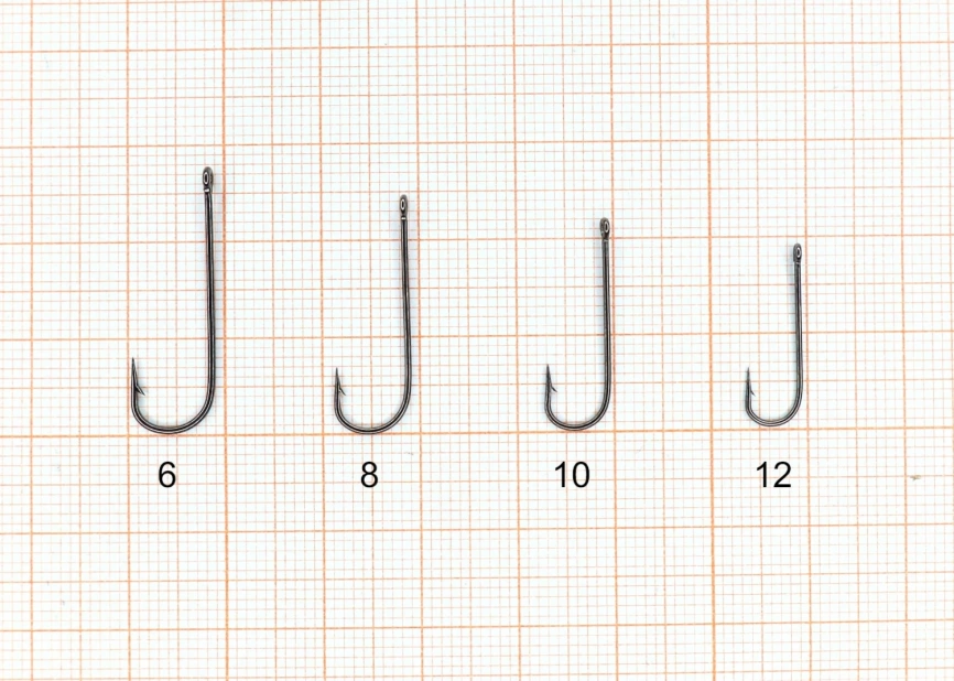 Крючок "Сезон Рыбалки" СТАВРИДНЫЙ с ушком, №6, покрытие BN (8 шт) фото 2