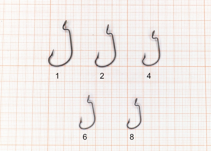 Крючок офсетный "Сезон Рыбалки" WORM с БОЛЬШИМ ухом, №2 (4 шт) фото 2