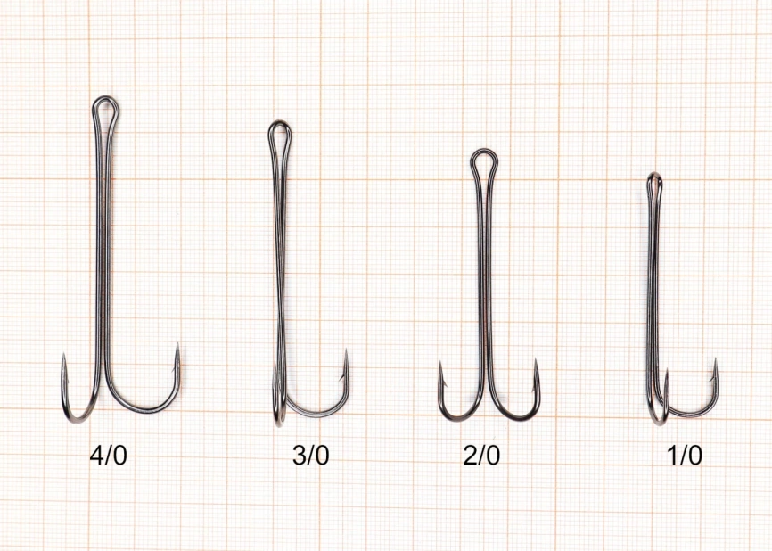 Крючок ДВОЙНОЙ с ОЧЕНЬ длинным цевьем, №2, покрытие BN (уп. 8 шт.) фото 3