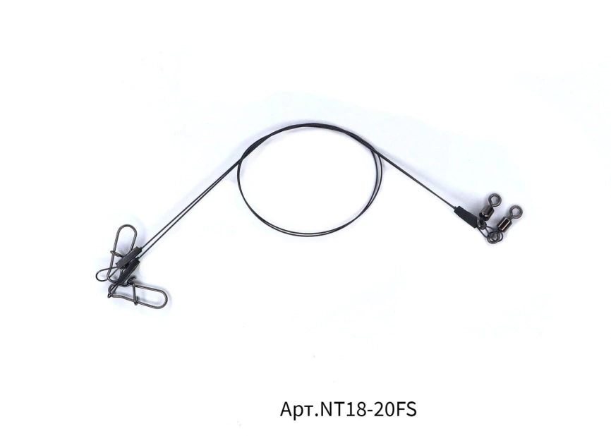 Поводок "Сезон Рыбалки" , 25 lb/0,35 мм (11,36 кг) Никель-Титан, 15 см. (2 шт.) фото 1