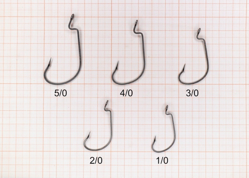 Крючок офсетный "Сезон Рыбалки" WORM с БОЛЬШИМ ухом, №2 (4 шт) фото 3