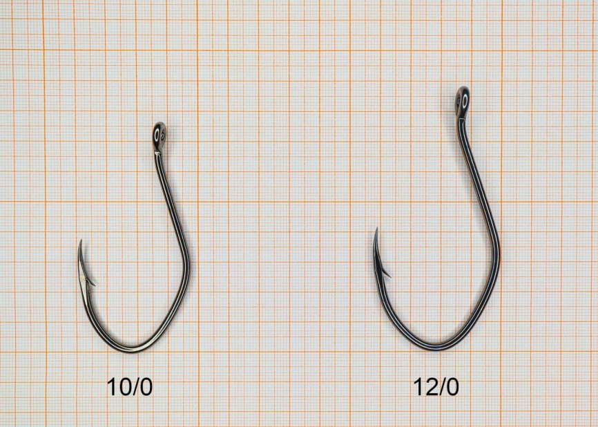 Крючок "Сезон Рыбалки" СОМОВИЙ с ушком, № 2/0, покрытие BN (продаётся поштучно) фото 4