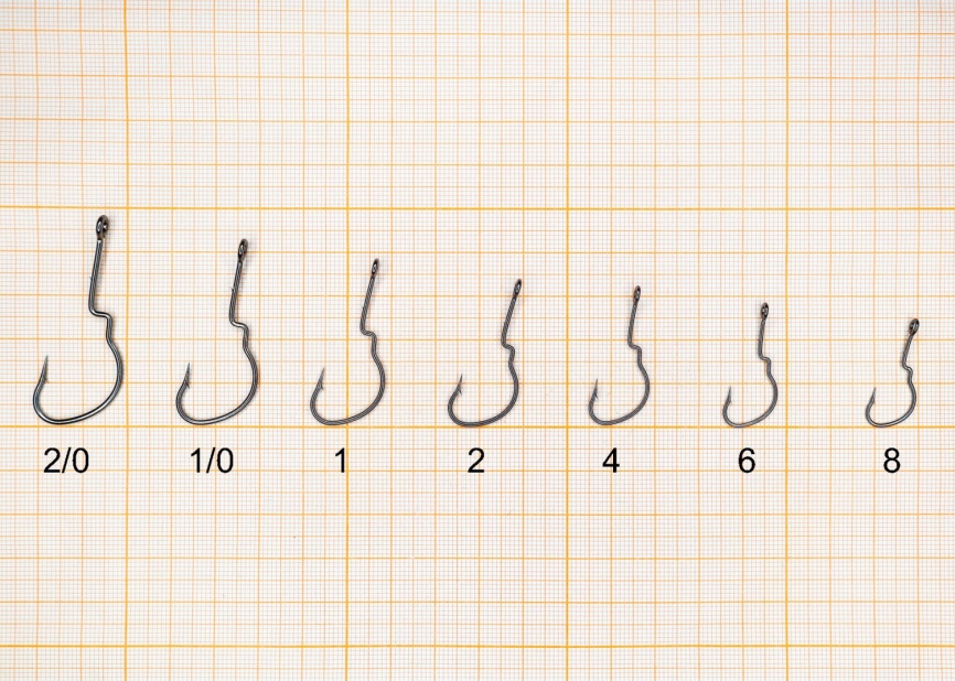 Крючок офсетный "Сезон Рыбалки" DOUBLE LOCK WORM, №2 (4 шт) фото 2