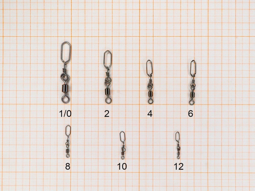 Вертлюжок с застежкой Square, №8 (10 кг), (упак. 10 шт) фото 2