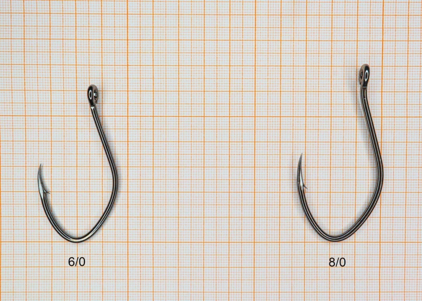 Крючок "Сезон Рыбалки" СОМОВИЙ с ушком, № 2/0, покрытие BN (продаётся поштучно) фото 3