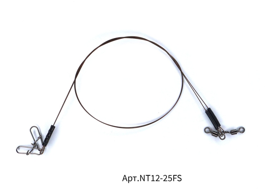 Поводок "Сезон Рыбалки" , 25 lb/0,35 мм (11,36 кг) Никель-Титан, 15 см. (2 шт.) фото 3