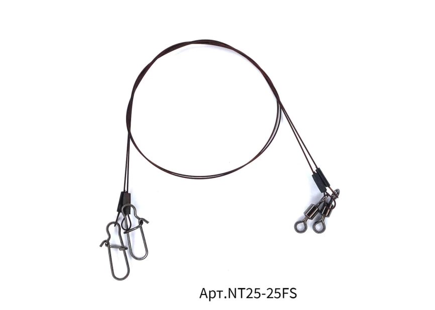 Поводок "Сезон Рыбалки" , 25 lb/0,35 мм (11,36 кг) Никель-Титан, 15 см. (2 шт.) фото 5