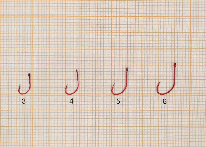 Крючок "Сезон Рыбалки" TROUT с БОЛЬШИМ ухом №6 RED (5 шт) фото 2