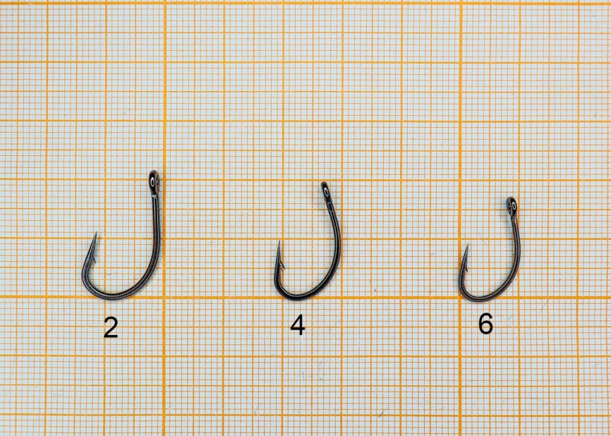 Крючок "Сезон Рыбалки" CARP HOOK №4 с ушком, покрытие BN (10 шт) фото 2