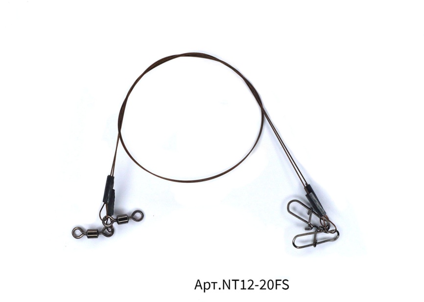 Поводок "Сезон Рыбалки" , 25 lb/0,35 мм (11,36 кг) Никель-Титан, 15 см. (2 шт.) фото 4