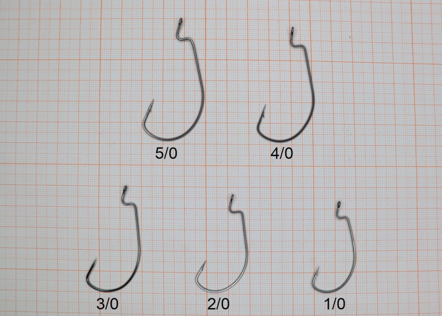 Крючок (офсет) WIDE RANGE WORM, №2, покрытие BN (5 шт) фото 2