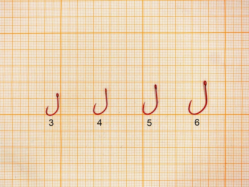 Крючок "Сезон Рыбалки" TROUT с БОЛЬШИМ ухом, без бородки №5 RED (5 шт) фото 2